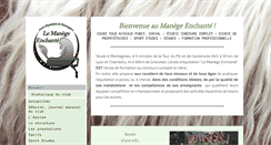 Desktop Screenshot of lemanegeenchante.fr