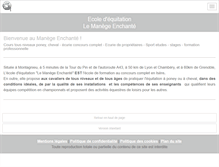 Tablet Screenshot of lemanegeenchante.fr